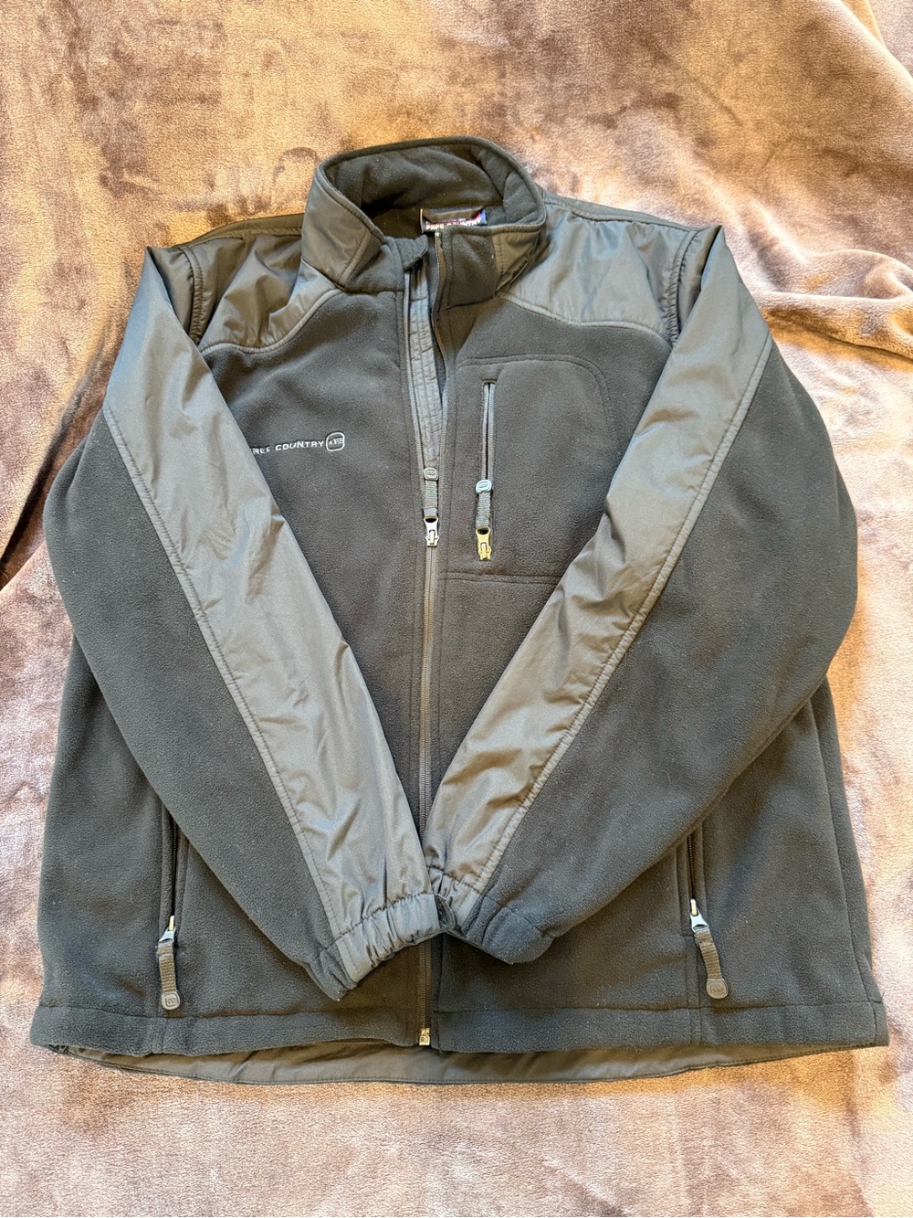 Free Country Black Men's Performance Fleece Jacket